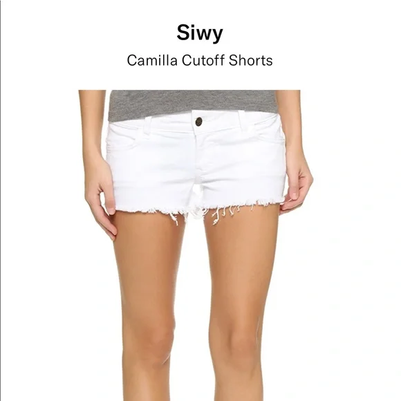 NWOT Black Siwy Camilla Denim Jean Cut Off Short Shorts